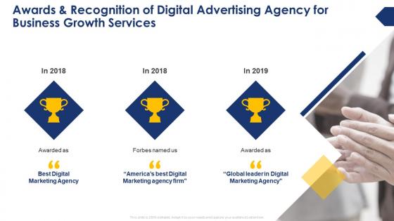 Awards and recognition of digital advertising agency for business growth services