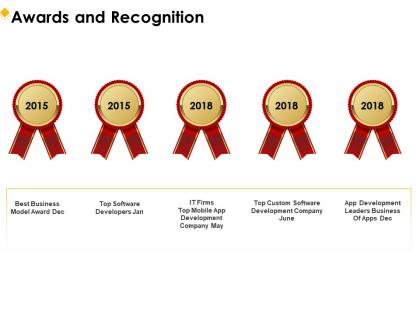 Awards and recognition r262 ppt powerpoint presentation file design