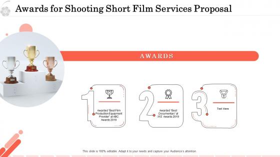 Awards for shooting short film services proposal ppt visual aids inspiration