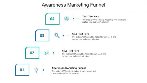 Awareness marketing funnel ppt powerpoint presentation icon diagrams cpb