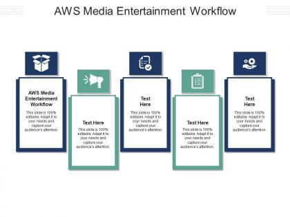 Aws media entertainment workflow ppt powerpoint presentation infographic template cpb