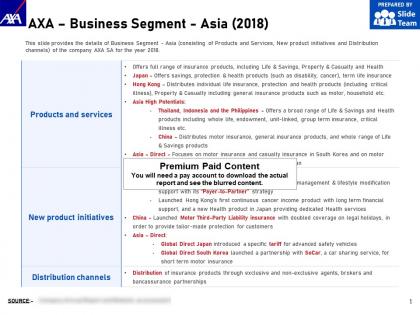 Axa business segment asia 2018