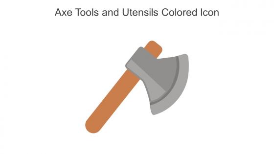 Axe Tools And Utensils Colored Icon In Powerpoint Pptx Png And Editable Eps Format