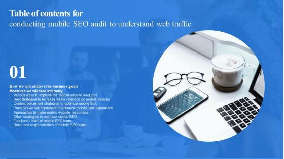 B128 Table Of Contents For Conducting Mobile SEO Audit To Understand Web Traffic