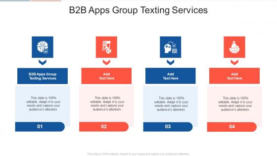 B2b Apps Group Texting Services In Powerpoint And Google Slides Cpb
