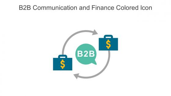 B2B Communication And Finance Colored Icon In Powerpoint Pptx Png And Editable Eps Format