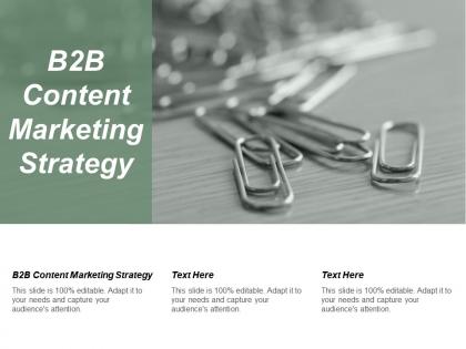 B2b content marketing strategy ppt powerpoint presentation gallery graphics template cpb