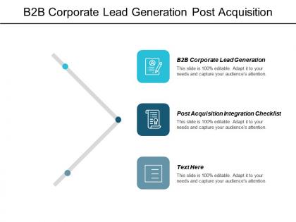B2b corporate lead generation post acquisition integration checklist cpb