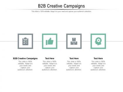 B2b creative campaigns ppt powerpoint presentation infographic template cpb