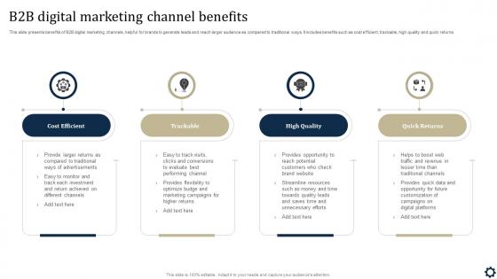 B2B Digital Marketing Channel Benefits