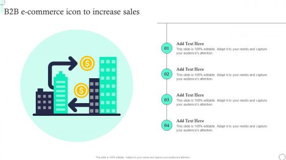 B2B E Commerce Icon To Increase Sales