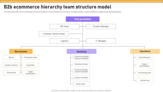 B2b Ecommerce Hierarchy Team Structure Model B2b E Commerce Platform Management