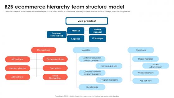 B2B Ecommerce Hierarchy Team Structure Model B2B Lead Generation Techniques