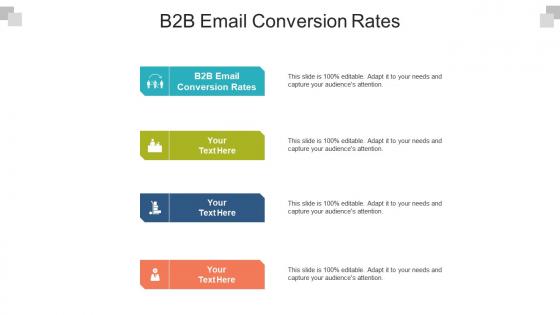 B2b email conversion rates ppt powerpoint presentation infographics microsoft cpb