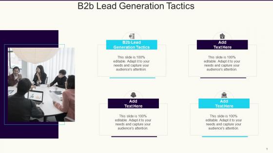 B2B Lead Generation Tactics In Powerpoint And Google Slides Cpb