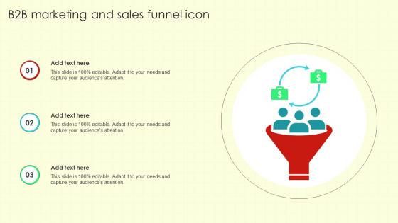 B2b Marketing And Sales Funnel Icon