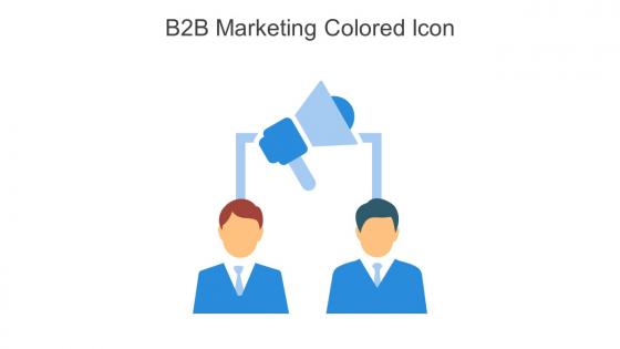 B2B Marketing Colored Icon In Powerpoint Pptx Png And Editable Eps Format