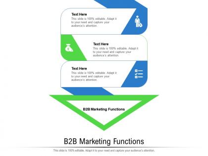 B2b marketing functions ppt powerpoint presentation layouts mockup cpb