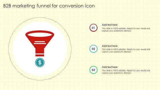B2b Marketing Funnel For Conversion Icon