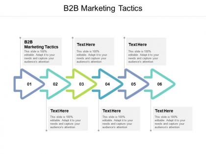 B2b marketing tactics ppt powerpoint presentation ideas cpb