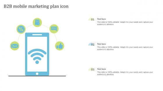 B2B Mobile Marketing Plan Icon
