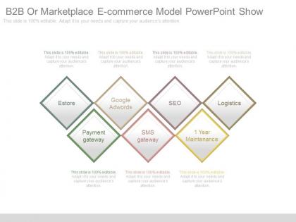 B2b or marketplace e commerce model powerpoint show