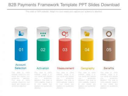 B2b payments framework template ppt slides download