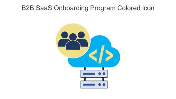 B2B SaaS Onboarding Program Colored Icon In Powerpoint Pptx Png And Editable Eps Format