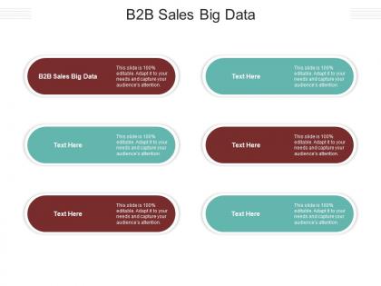 B2b sales big data ppt powerpoint presentation layouts infographics cpb