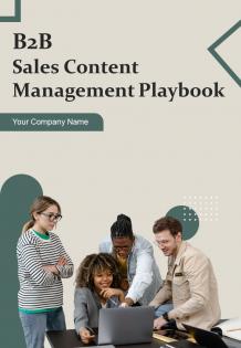 B2B Sales Content Management Playbook Report Sample Example Document