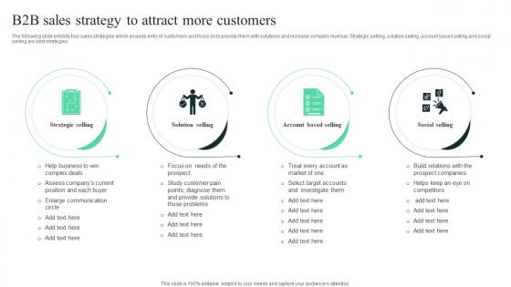 B2b Sales Strategy To Attract More Customers