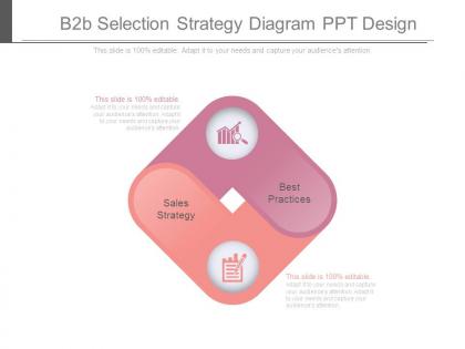 B2b selection strategy diagram ppt design