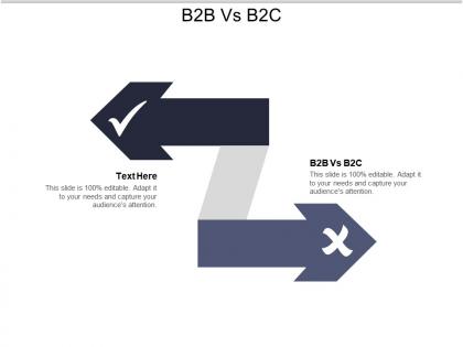 B2b vs b2c ppt powerpoint presentation file visual aids cpb