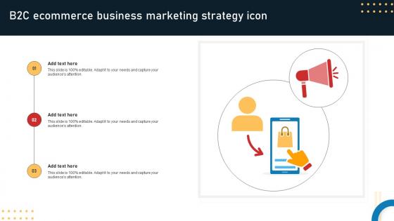 B2c Ecommerce Business Marketing Strategy Icon