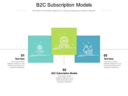 B2c subscription models ppt powerpoint presentation styles infographics cpb