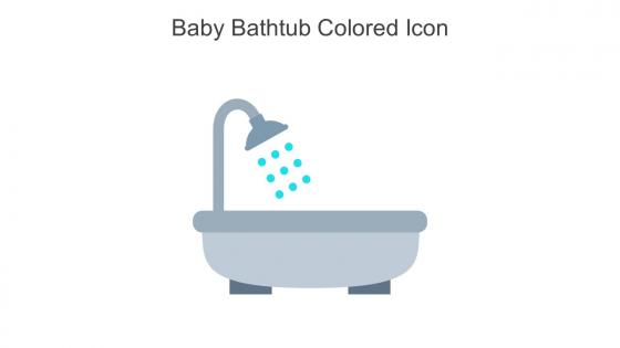 Baby Bathtub Colored Icon In Powerpoint Pptx Png And Editable Eps Format