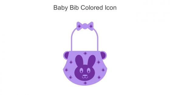 Baby Bib Colored Icon In Powerpoint Pptx Png And Editable Eps Format