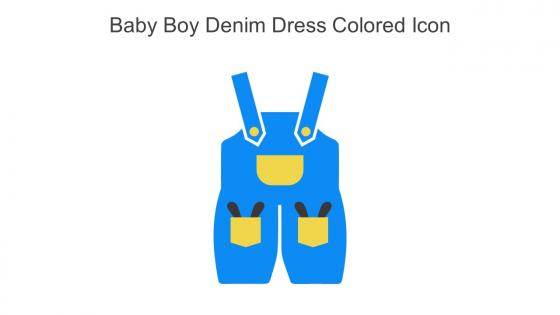 Baby Boy Denim Dress Colored Icon In Powerpoint Pptx Png And Editable Eps Format