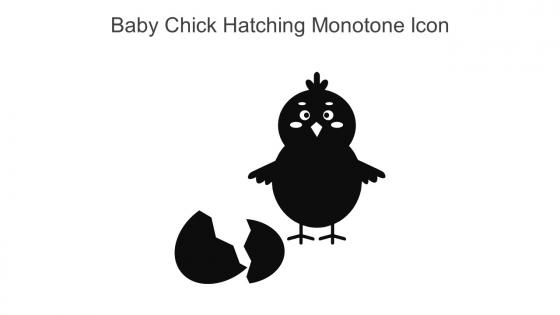 Baby Chick Hatching Monotone Icon In Powerpoint Pptx Png And Editable Eps Format