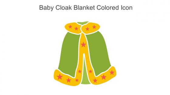Baby Cloak Blanket Colored Icon In Powerpoint Pptx Png And Editable Eps Format