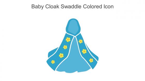 Baby Cloak Swaddle Colored Icon In Powerpoint Pptx Png And Editable Eps Format