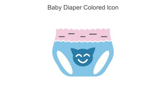 Baby Diaper Colored Icon In Powerpoint Pptx Png And Editable Eps Format