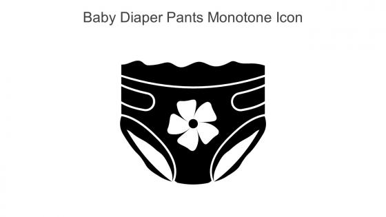 Baby Diaper Pants Monotone Icon In Powerpoint Pptx Png And Editable Eps Format