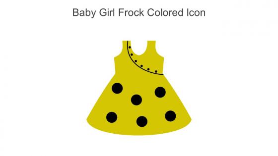 Baby Girl Frock Colored Icon In Powerpoint Pptx Png And Editable Eps Format