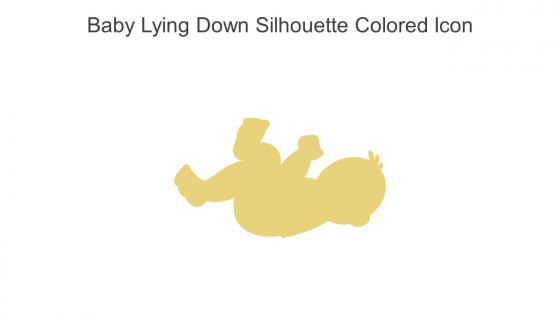 Baby Lying Down Silhouette Colored Icon In Powerpoint Pptx Png And Editable Eps Format