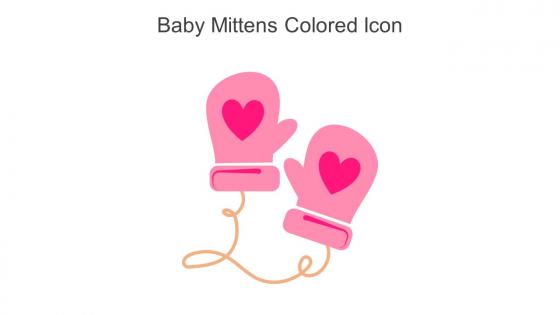 Baby Mittens Colored Icon In Powerpoint Pptx Png And Editable Eps Format
