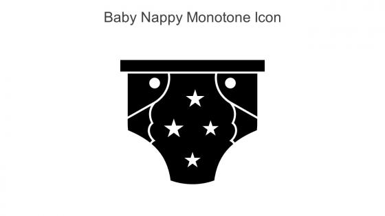 Baby Nappy Monotone Icon In Powerpoint Pptx Png And Editable Eps Format
