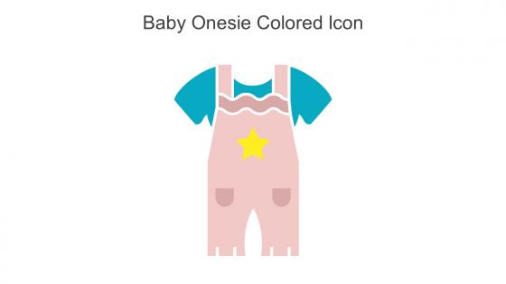 Baby Onesie Colored Icon In Powerpoint Pptx Png And Editable Eps Format
