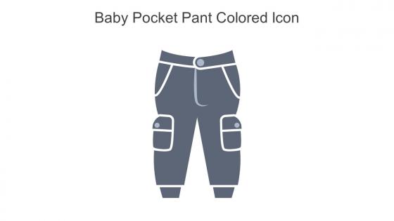 Baby Pocket Pant Colored Icon In Powerpoint Pptx Png And Editable Eps Format