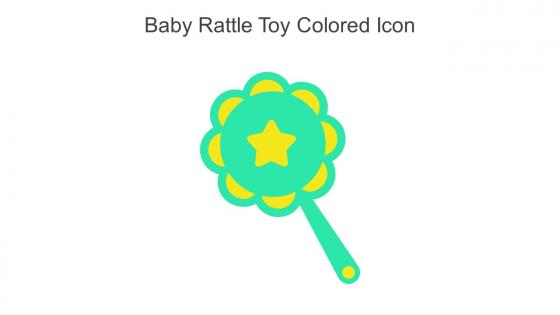 Baby Rattle Toy Colored Icon In Powerpoint Pptx Png And Editable Eps Format